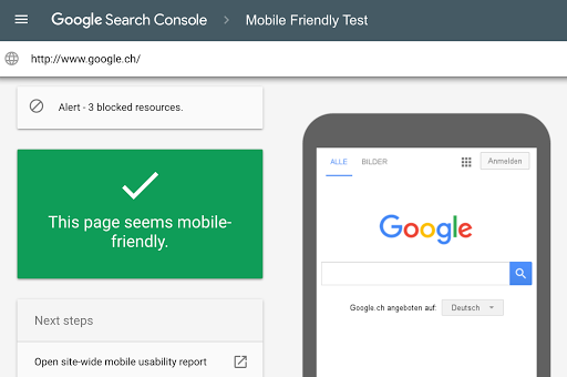 Mobile usability testing